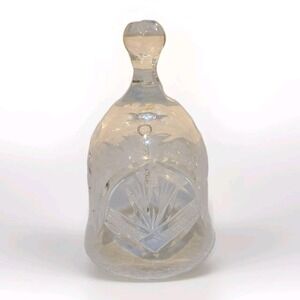 Vintage Cut Crystal Clear Bell Medium Size